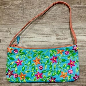 Chan Luu Floral Bag - Turquoise